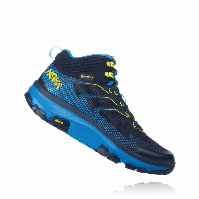 Hoka One One SKY TOA GORE-TEX Férfi Vegán Cipő Sötétkék Kék | 80Yz3xJp