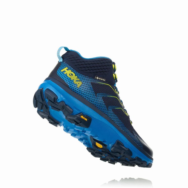 Hoka One One SKY TOA GORE-TEX Férfi Vegán Cipő Sötétkék Kék | 80Yz3xJp