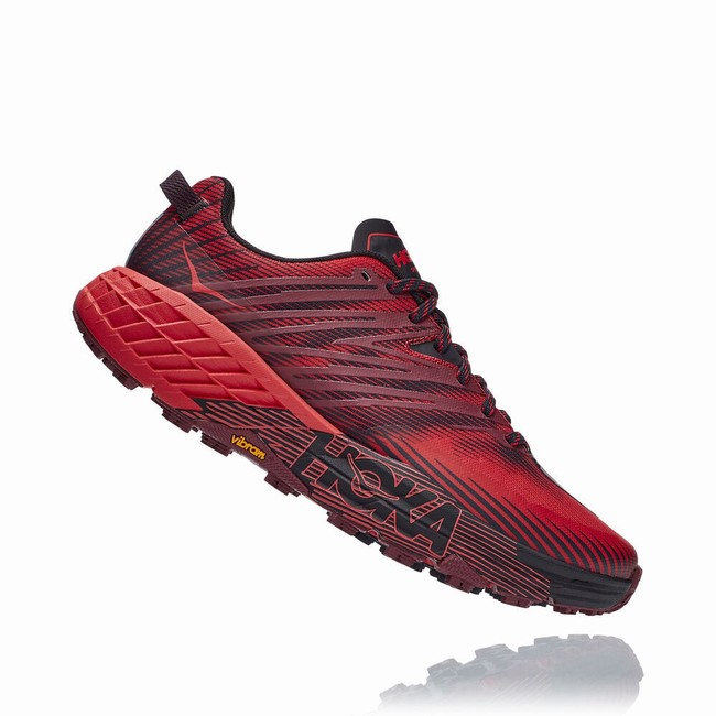 Hoka One One SPEEDGOAT 4 Férfi Széles Cipő Piros | ZXi2eKYN