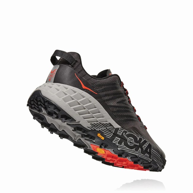 Hoka One One SPEEDGOAT 4 Férfi Széles Cipő Fekete | mCxG6419