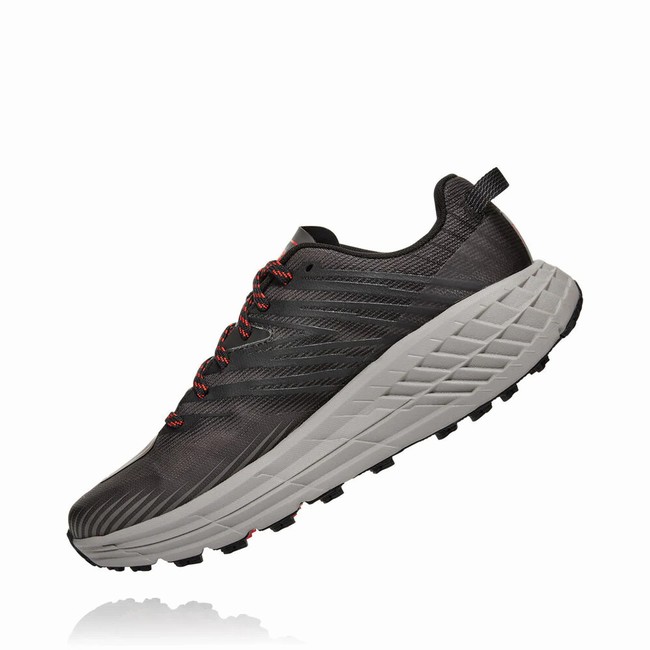 Hoka One One SPEEDGOAT 4 Férfi Széles Cipő Fekete | mCxG6419