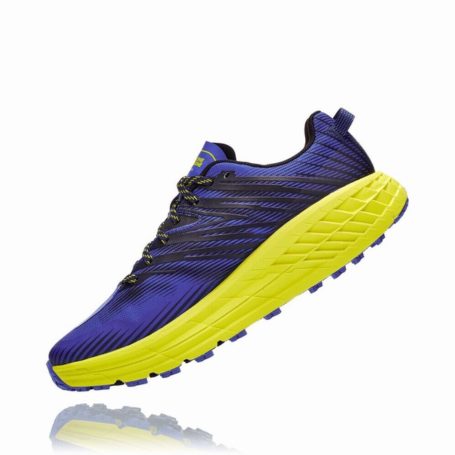 Hoka One One SPEEDGOAT 4 Férfi Trail Futócipő Kék Zöld | WhM5sel0