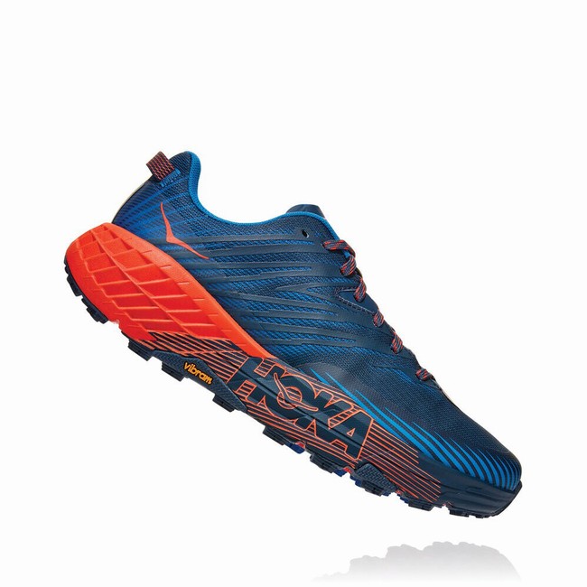 Hoka One One SPEEDGOAT 4 Férfi Trail Futócipő Kék Piros | h27X3lvV