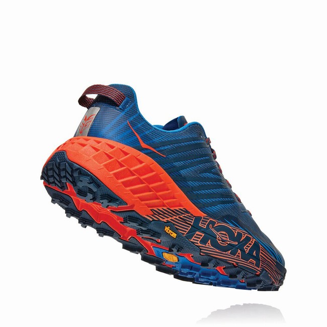 Hoka One One SPEEDGOAT 4 Férfi Trail Futócipő Kék Piros | h27X3lvV