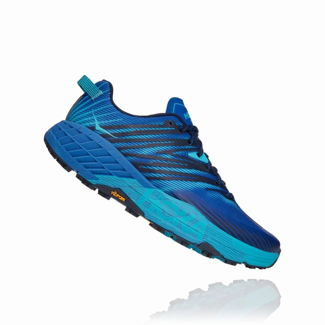 Hoka One One SPEEDGOAT 4 Férfi Vegán Cipő Kék | KMYX2aEN