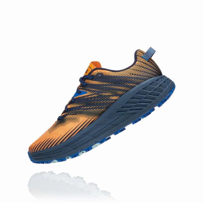 Hoka One One SPEEDGOAT 4 Férfi Vegán Cipő Narancssárga Kék | rRy6VtA4