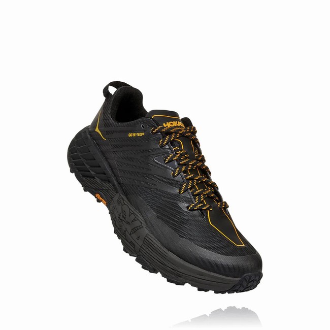 Hoka One One SPEEDGOAT 4 GORE-TEX Férfi Vegán Cipő Fekete | 51dwLbrV