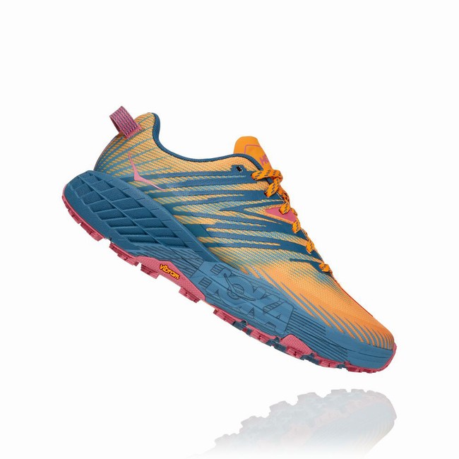 Hoka One One SPEEDGOAT 4 Női Trail Futócipő Narancssárga Kék | wcHzG3Oq