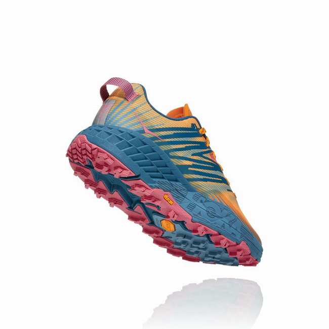 Hoka One One SPEEDGOAT 4 Női Trail Futócipő Narancssárga Kék | wcHzG3Oq