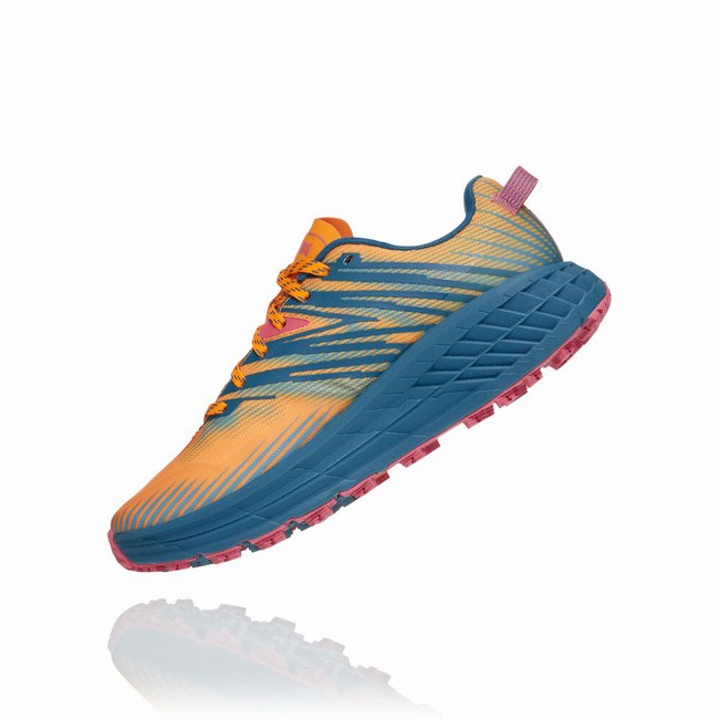 Hoka One One SPEEDGOAT 4 Női Trail Futócipő Narancssárga Kék | wcHzG3Oq