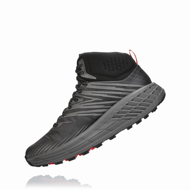 Hoka One One SPEEDGOAT MID 2 GORE-TEX Férfi Vegán Cipő Szürke Fekete | dm4tFgZ3