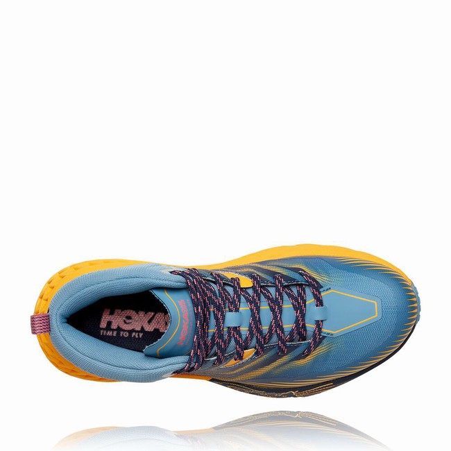 Hoka One One SPEEDGOAT MID 2 GORE-TEX Női Trail Futócipő Kék Narancssárga | in9lzXSM