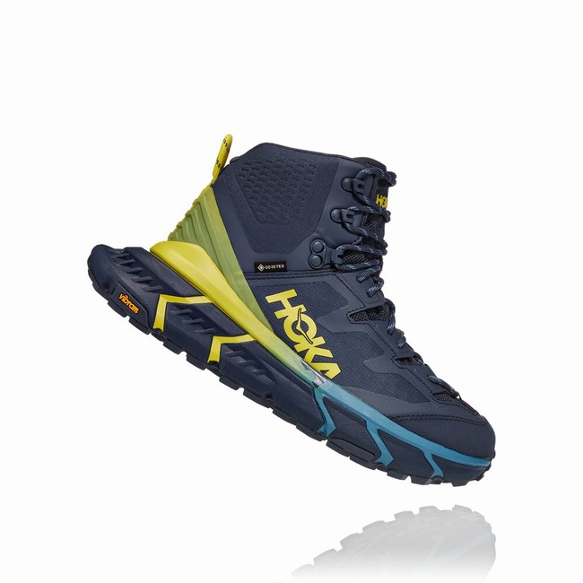 Hoka One One TENNINE HIKE GORE-TEX Női Túracipő Sötétkék Zöld | xmzJ3RYn