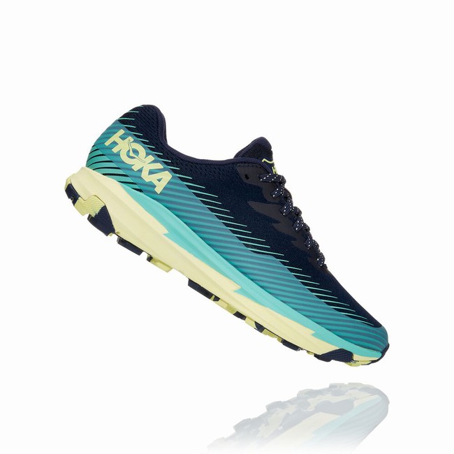 Hoka One One TORRENT 2 Női Trail Futócipő Fekete Kék | mtx0pBZC